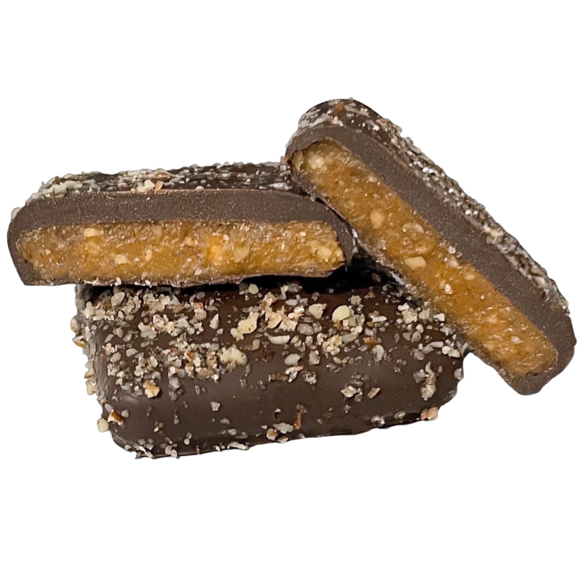 Griff&#39;s Pecan Toffee - 7oz Dark Chocolate Toffee