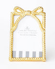 Gold Bow Picture Frame Small