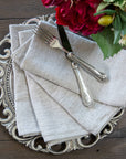 Washed Linen Napkin Set - New Color: Red