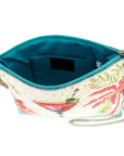 Palm Paradise Beaded Cocktail Crossbody Handbag