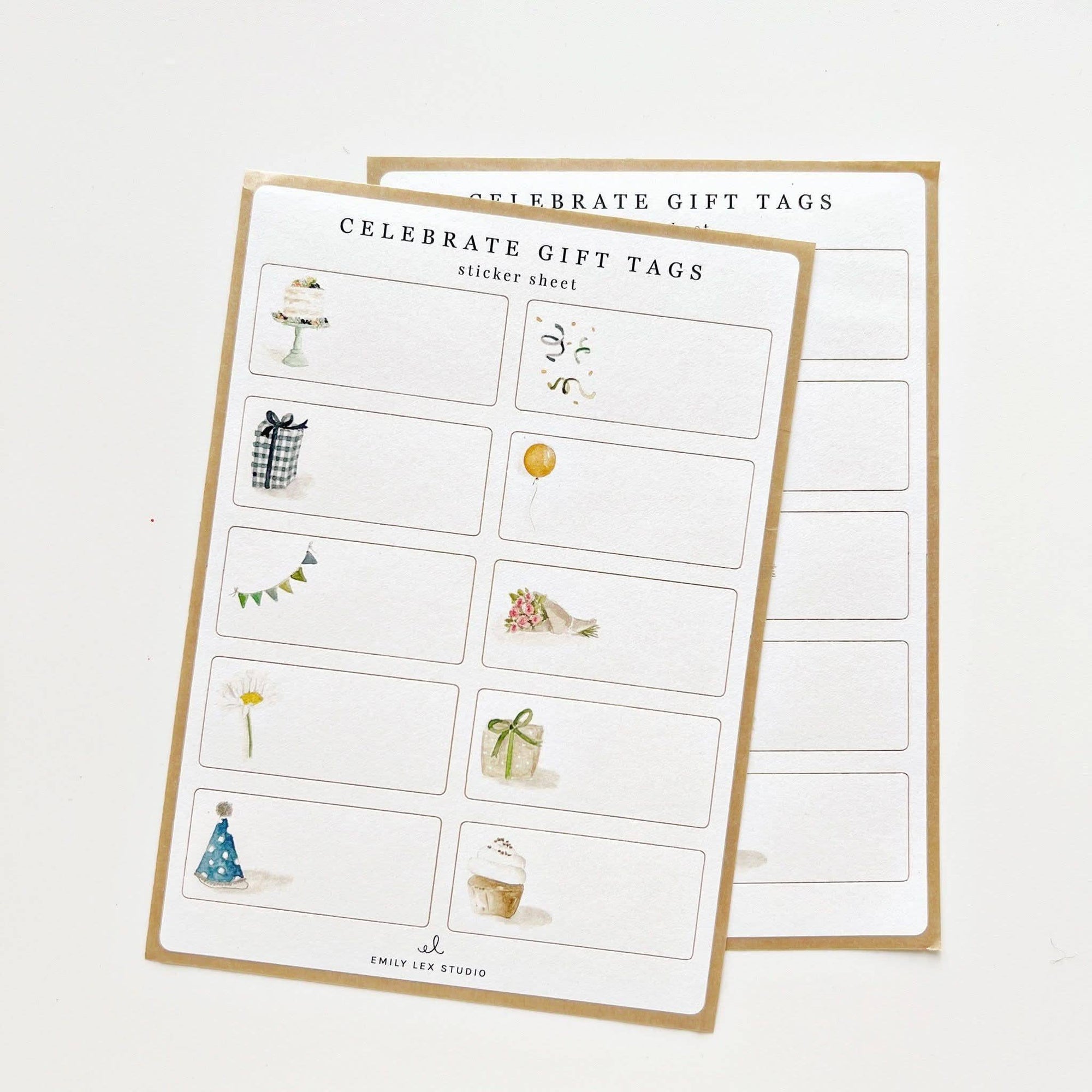 Celebrate Gift Label Sticker Sheets