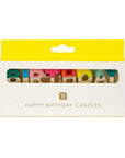 Rainbow Happy Birthday Candles | Cake Candle |