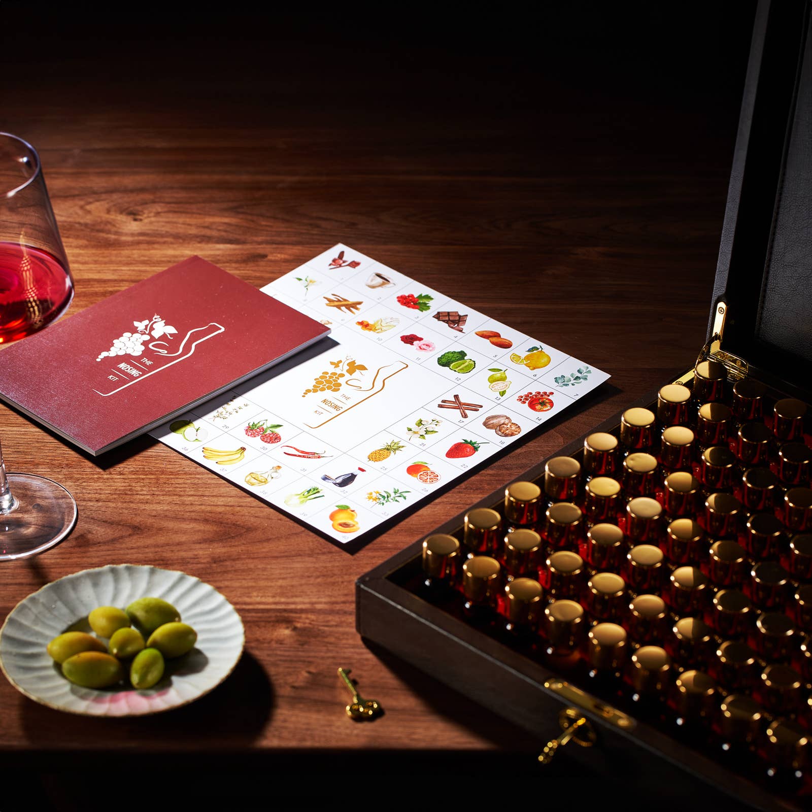 Wine Aroma Kit 80-Fragrance Training Kit for Wine Sommelier