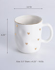 Porcelain Heart Mug