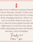 Celebrate Goes to Round Top | October 9