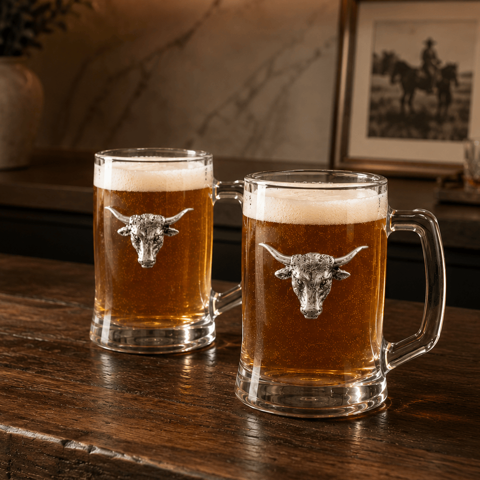 Longhorn Beer Mugs