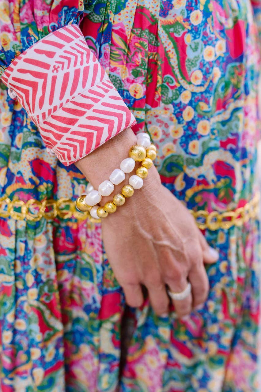 Georgia Beaded Freshwater Pearl Bracelet
