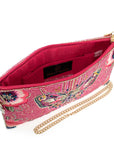 Social Butterfly Beaded Butterfly Mini Crossbody Handbag