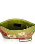 Day In The Park Floral Beaded Crossbody Handbag