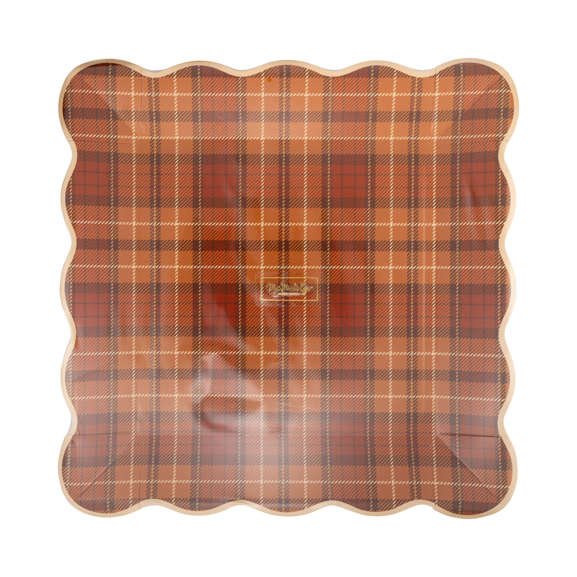 Autumn Plaid Paper Plates