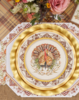 Turkey & Gourds Dinner Plates/8pk