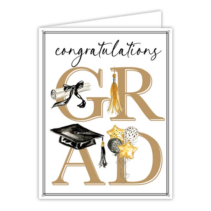 Congratulations GRAD Greeting Card Celebrate By Lisa Lou Congratulations GRAD Greeting Card Celebrate By Lisa Lou