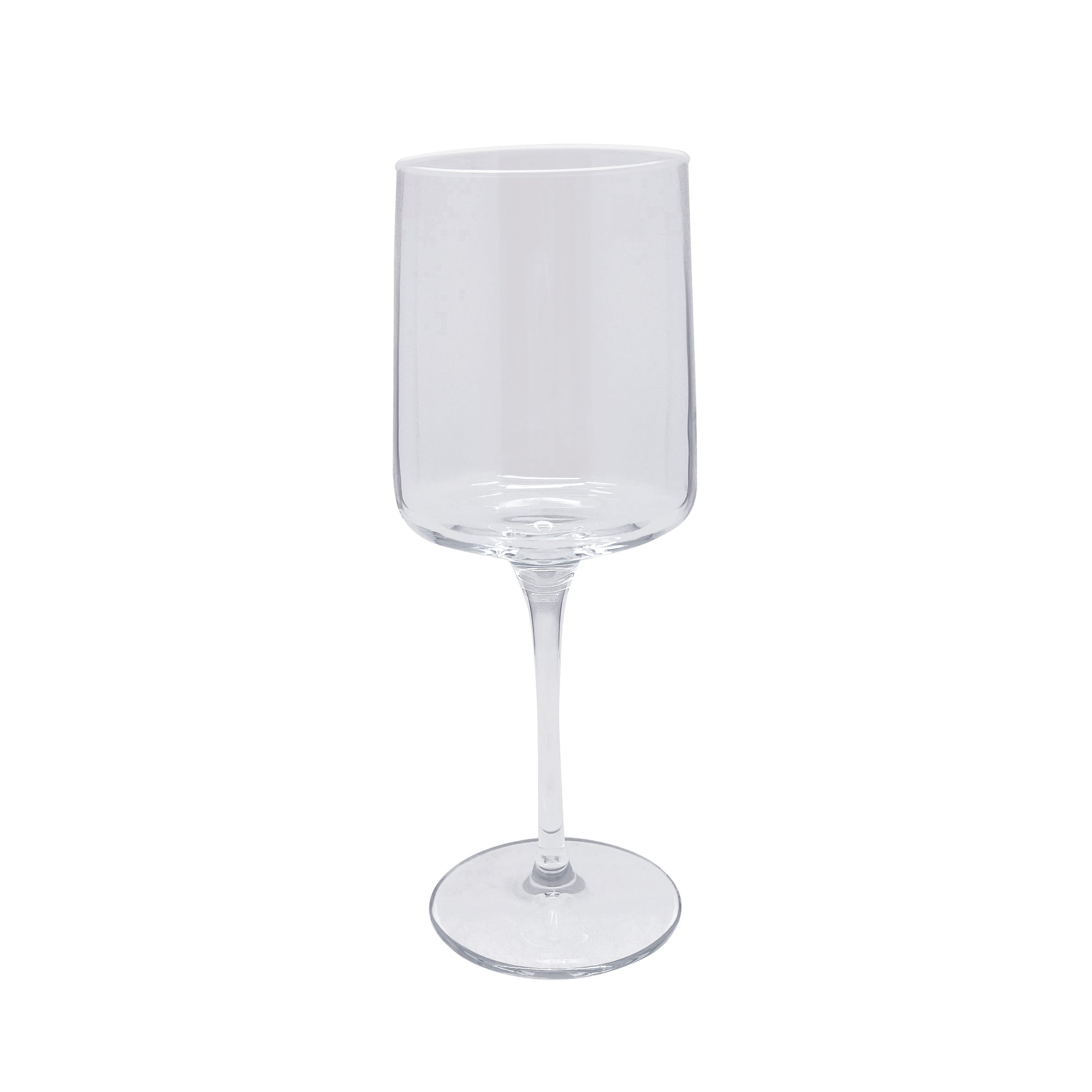 Fine Line Clear with White Rim Wine Glass