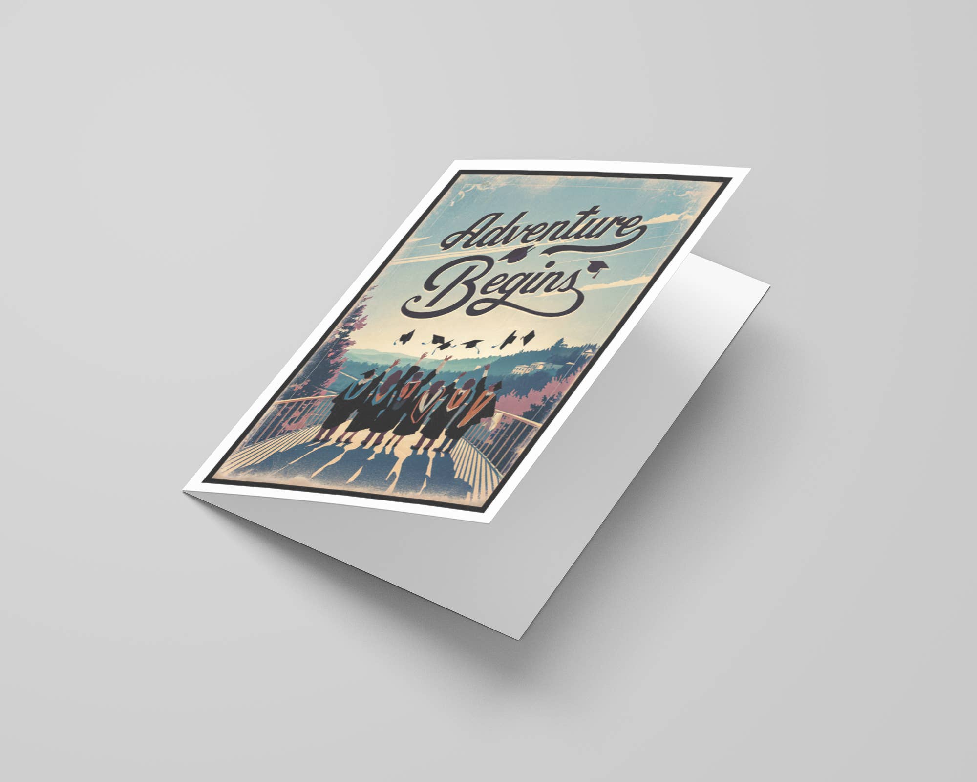 Adventure Begins Graduation Card