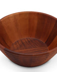 Bee Hive Style Wooden Acacia Salad Bowl Large