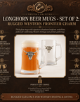 Longhorn Beer Mugs