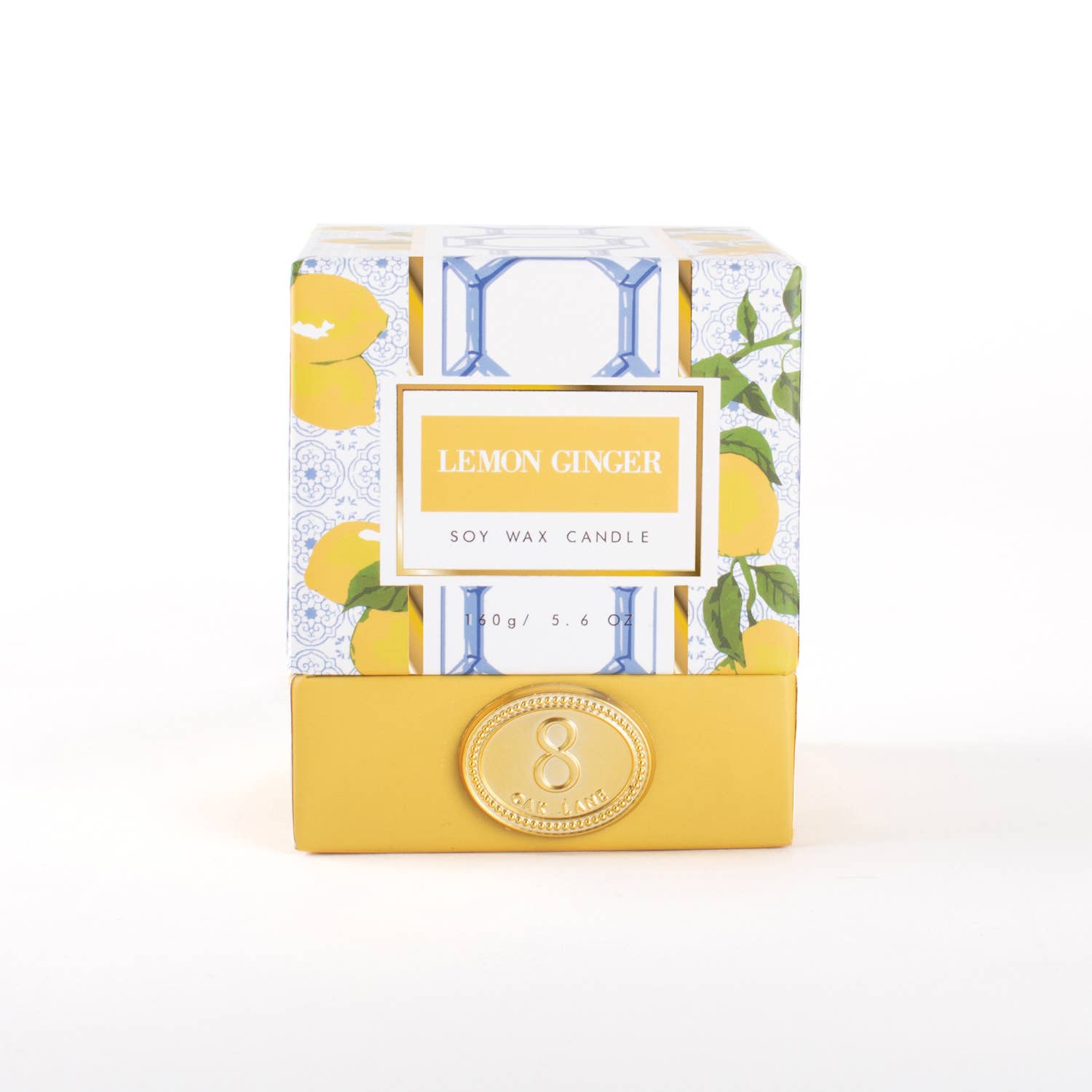 Lemon Ginger Soy Wax Jar Candle