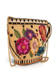 Tea Party beaded and embroidered crossbody bag
