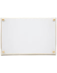 Chelsea Enameled Oliver Tray 8x12: White & Blue / 8x12