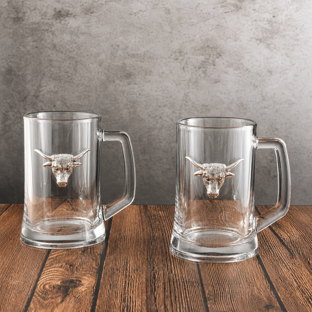 Longhorn Beer Mugs