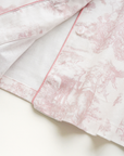 Soft Pink Toile Print Loungewear – Fall & Winter Cozy : M