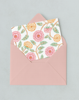 Coral Peony Notecards