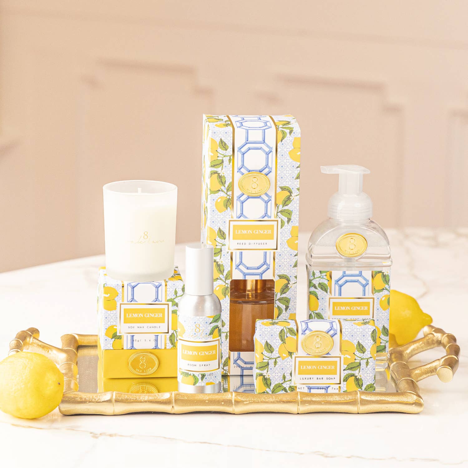Lemon Ginger Soy Wax Jar Candle