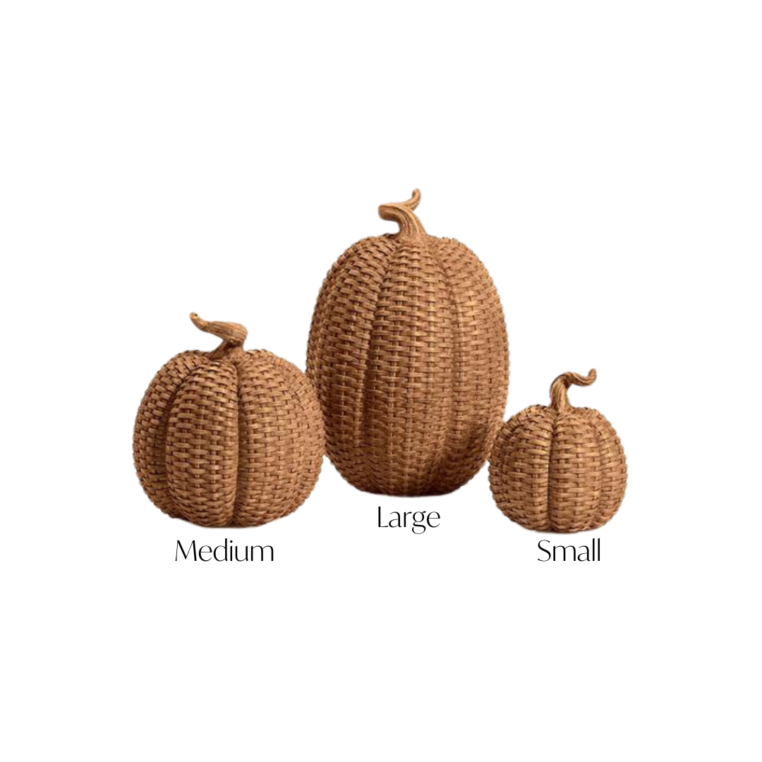 Basket Weave Pattern Pumpkin