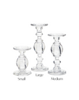 Glass Pedestal Candleholder