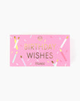 Pink boxed soap with 'Birthday Wishes' text and 'musee' branding on a white background 