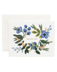 Floral card with 'Thank You' text on a white background