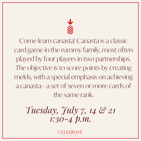 Canasta Class | July 7, 14 &amp; 21