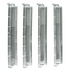 Four acrylic racks and pushers on a white background