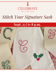 Stitch Your Signature Sash | Sept. 23