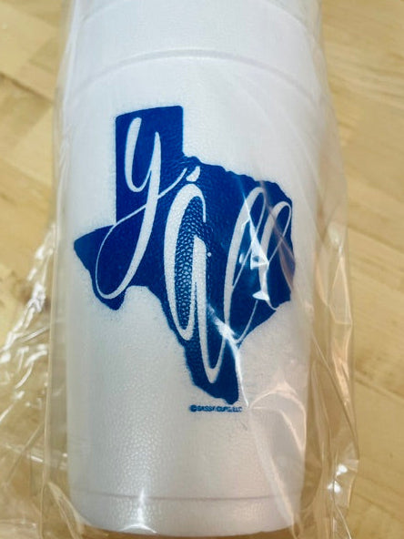 Texas Y'all Styrofoam Cup