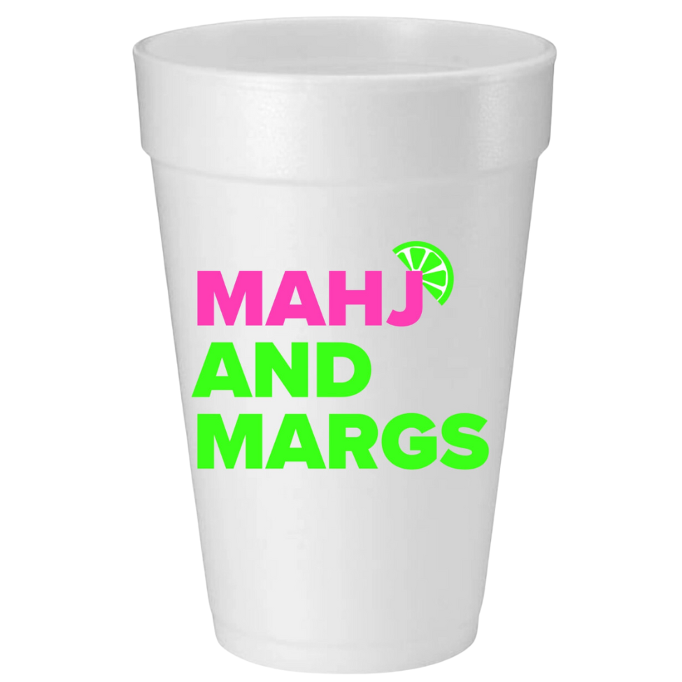 Mahj and Margs Foam Cup