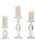 Glass Pedestal Candleholder