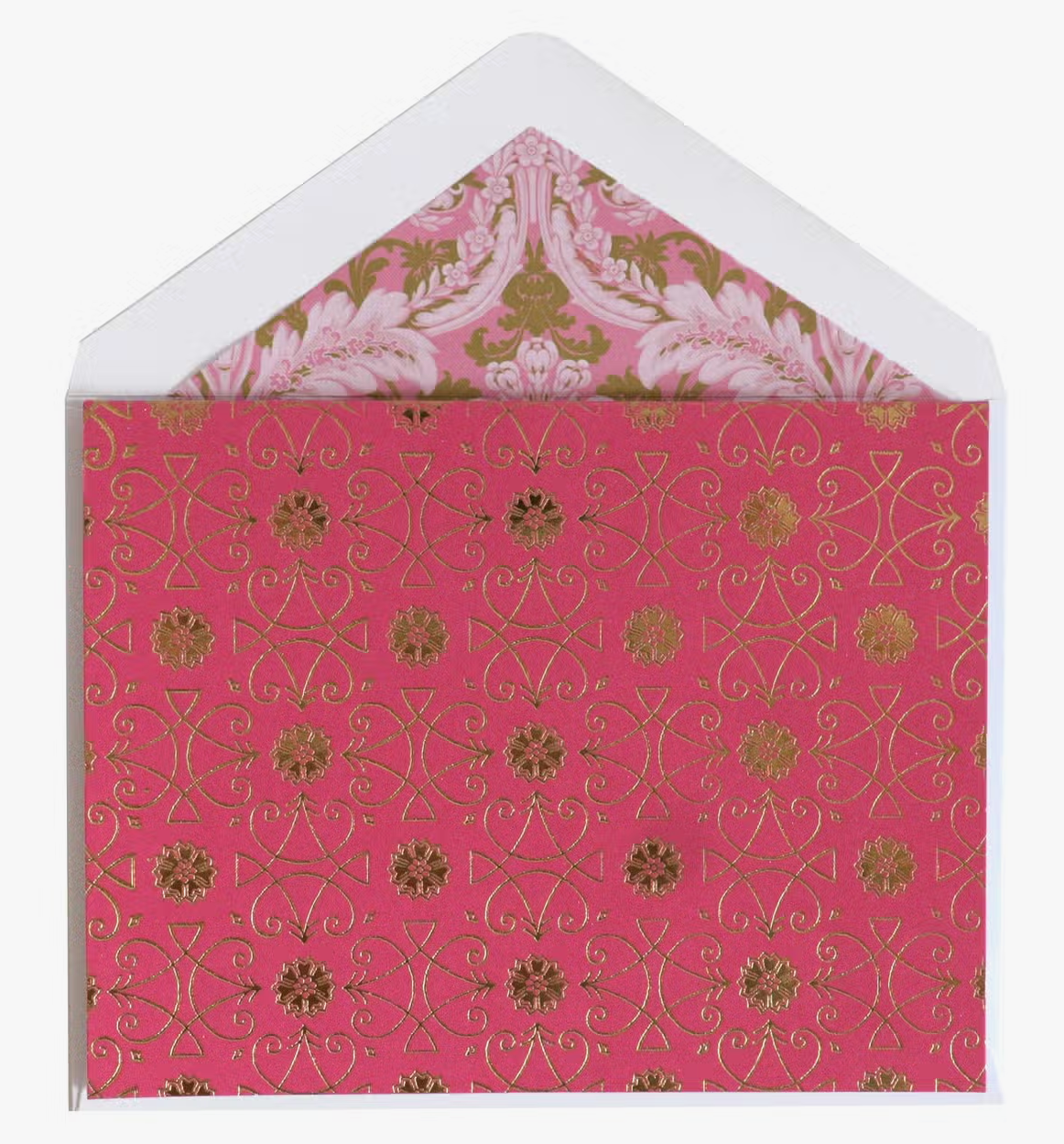 Hot Pink Folded Notecard