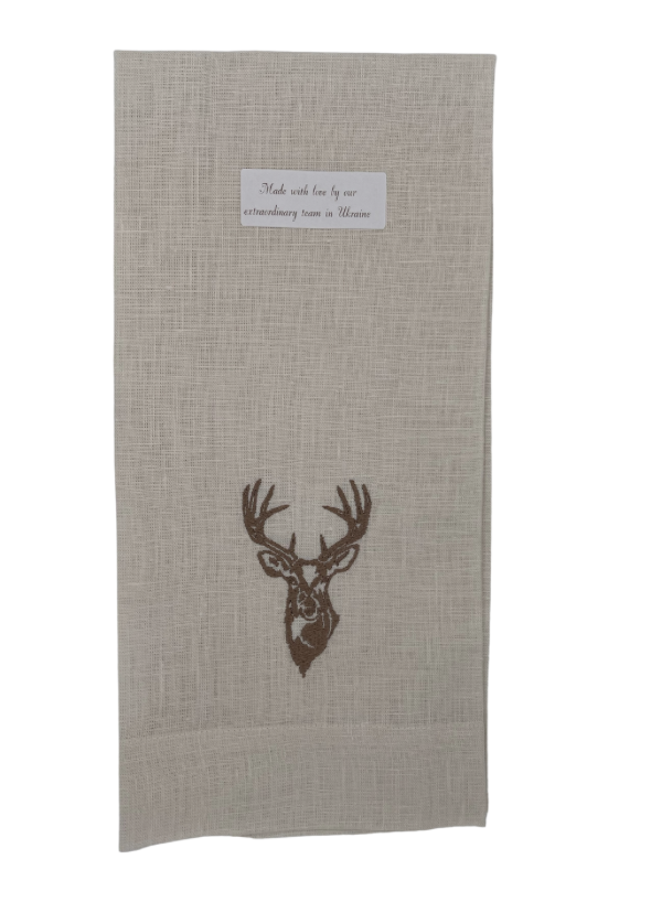 Deer/Stag Linen Towel