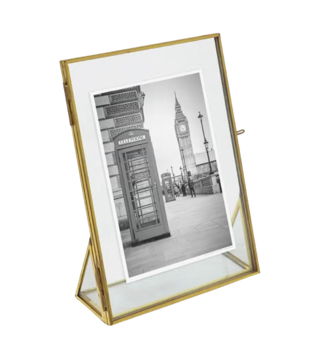 5x7 Antique Gold Metal Photo Frame