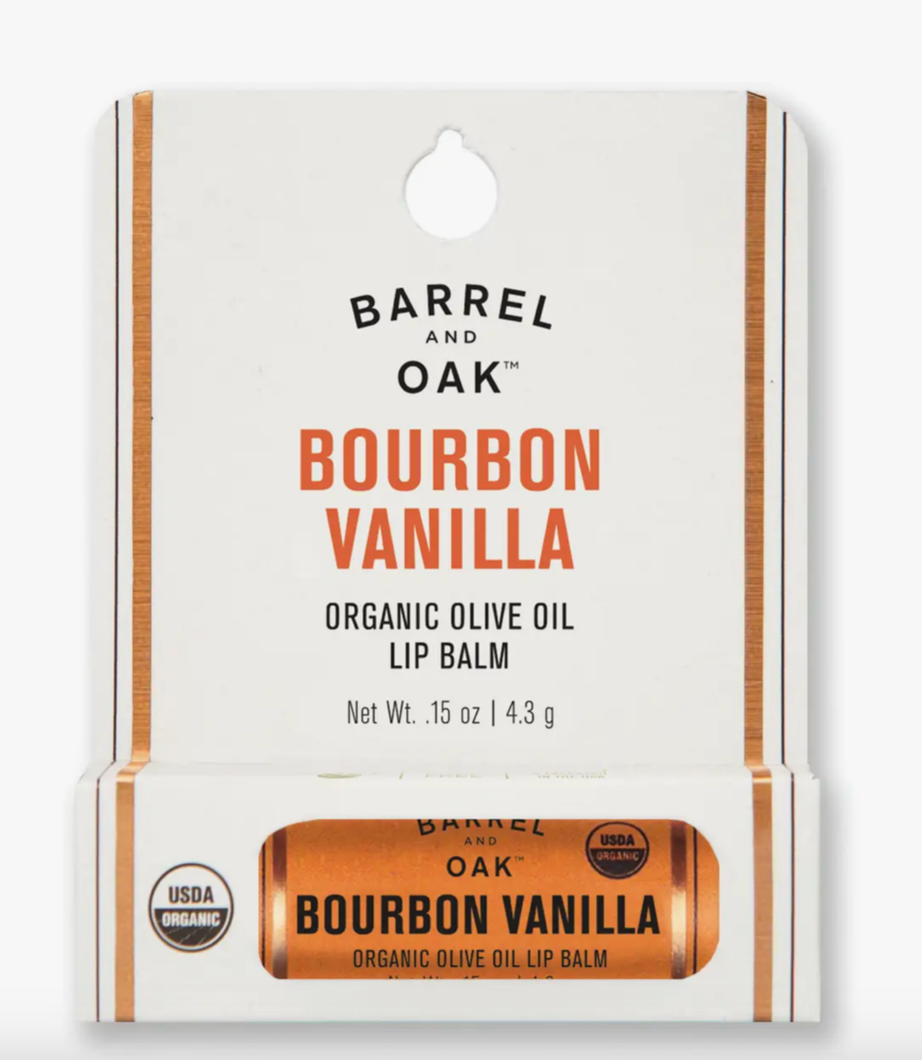 Olive Oil Lip Balm - Bourbon Vanilla .15 oz
