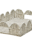 White Wicker Trays