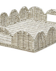 White Wicker Trays