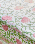 Floral Block Print Table Cloth