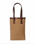 Campaign Waxed Canvas Two Bottle Wine Tote