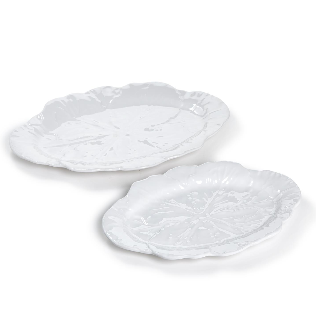Two's Company Cabbage Texture Serving Tray