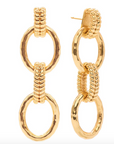 Cleopatra Regal Double Link Earrings