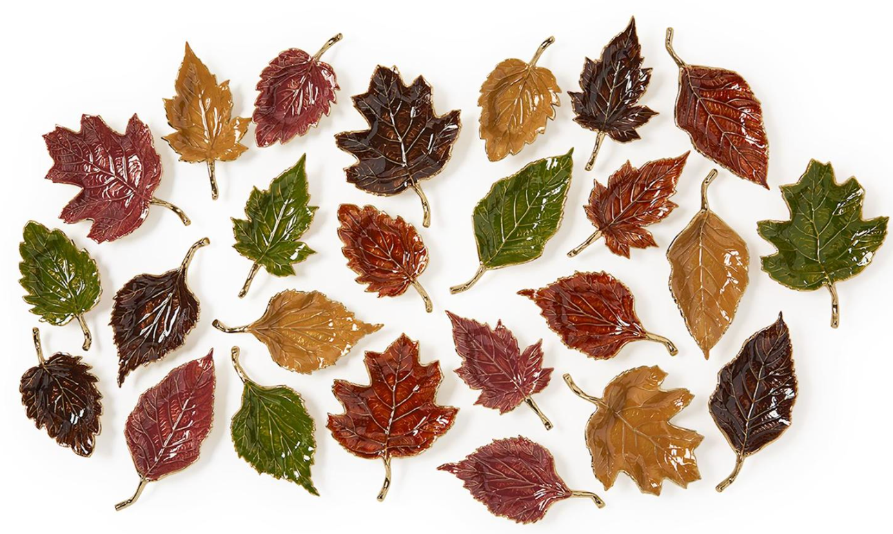 Autumn Allure Assorted Leaf Tray