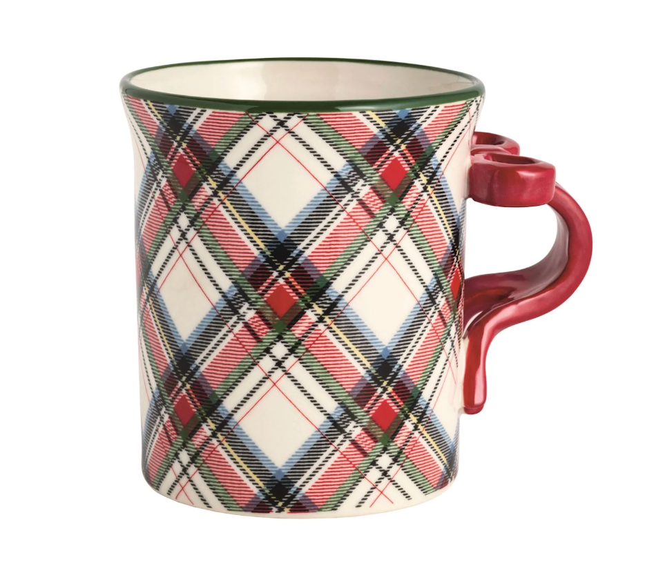 Bow Tartan Figural Mug