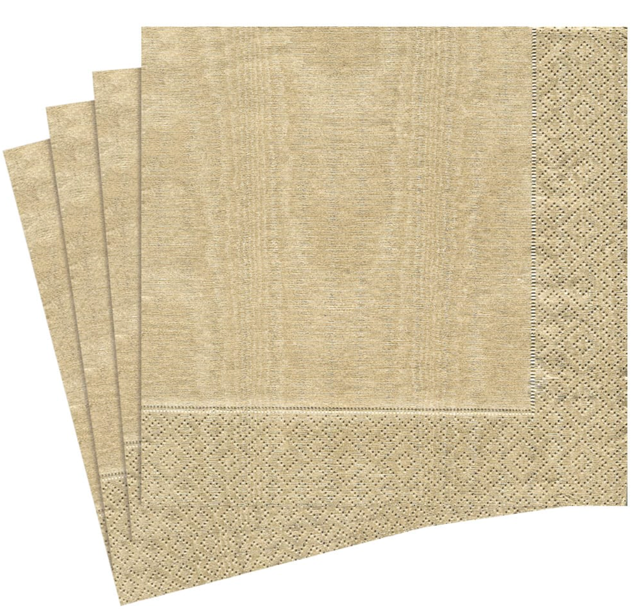 Moire Gold Dinner Napkin